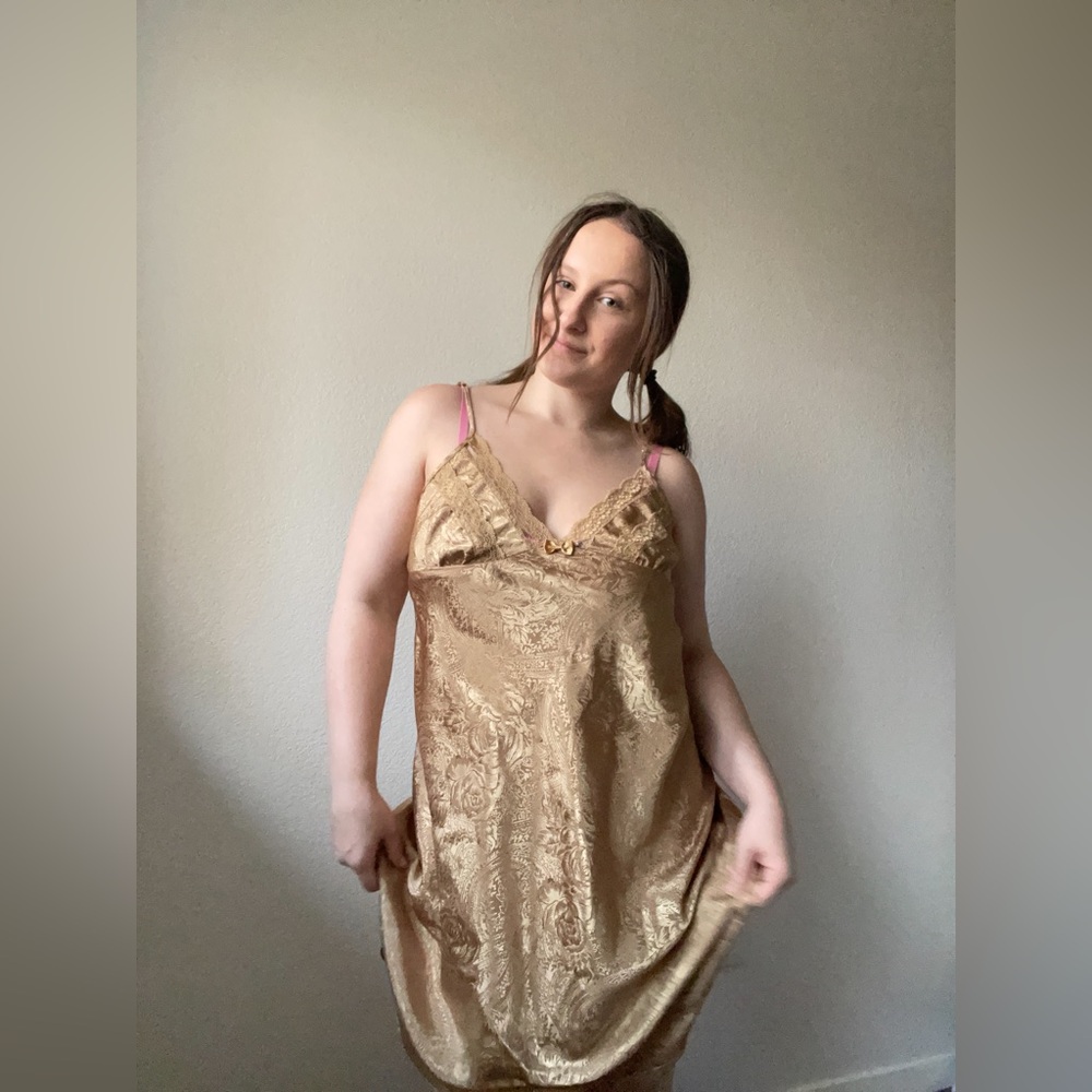 Golden Goddess Slip Dress